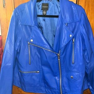 Electric blue Lane Bryant Motorcycle jacket Size 18/20